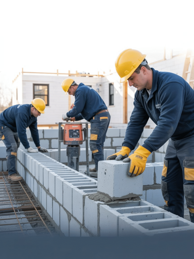 Concrete Block Installation